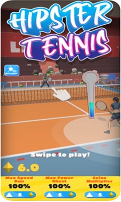 时髦网球游戏