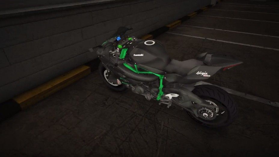 川崎h2摩托车驾驶模拟器图片