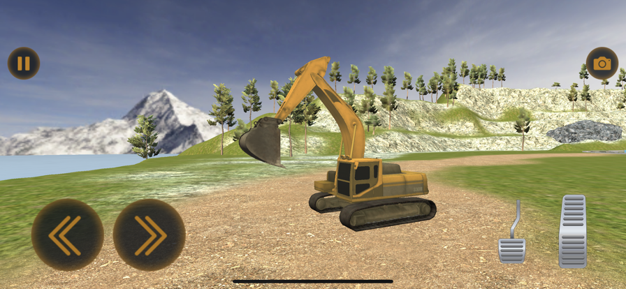 挖掘机起重机驾驶模拟图片