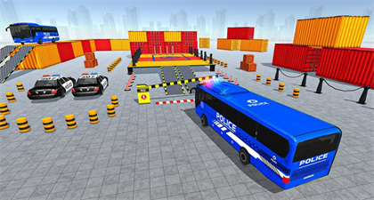警察巴士停车游戏(Police Bus Parking Game)